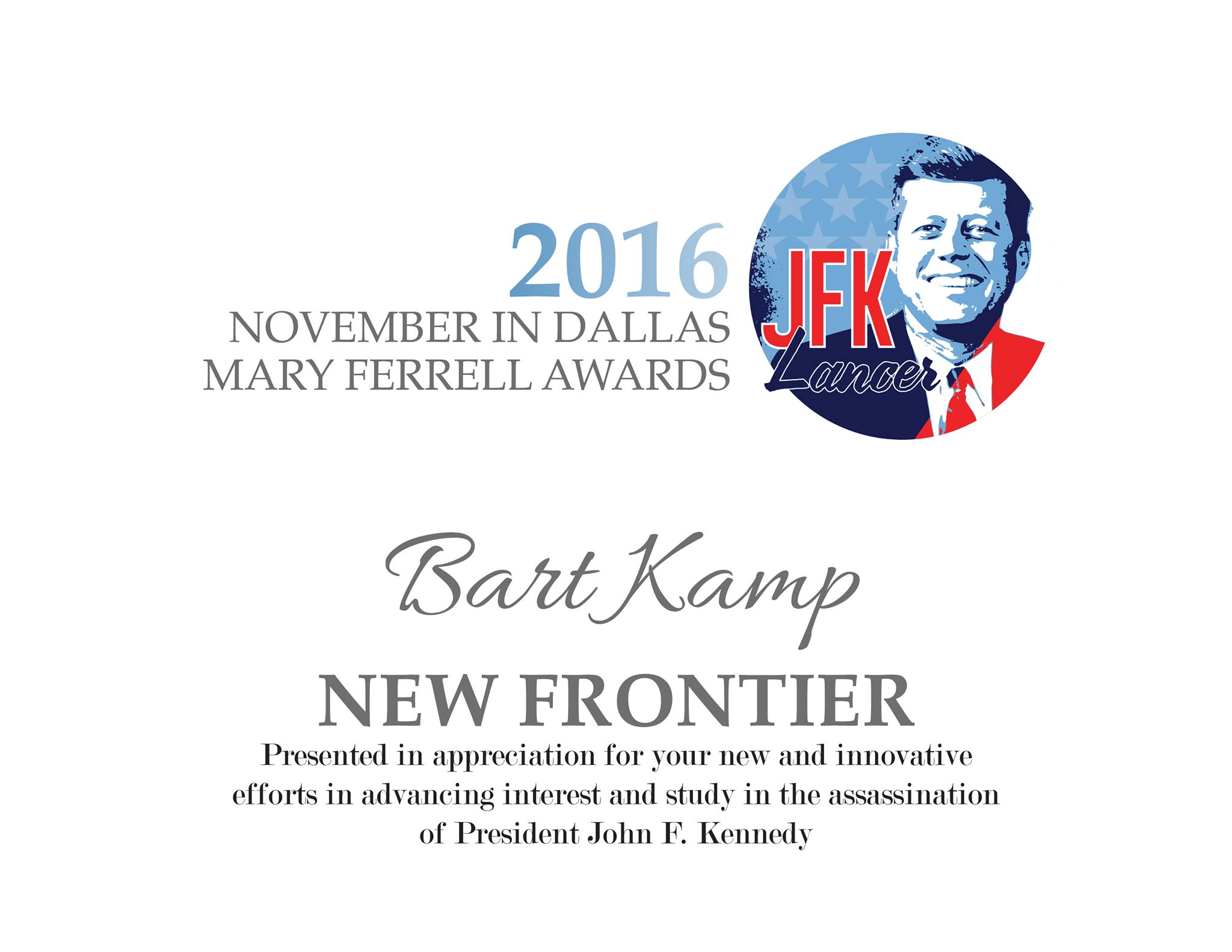Bart-Kamp-JFK-Lancer-New-Frontier-Award-